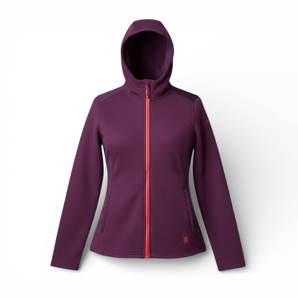 Spyder Women's Maroon Jacket with Pink Accents
